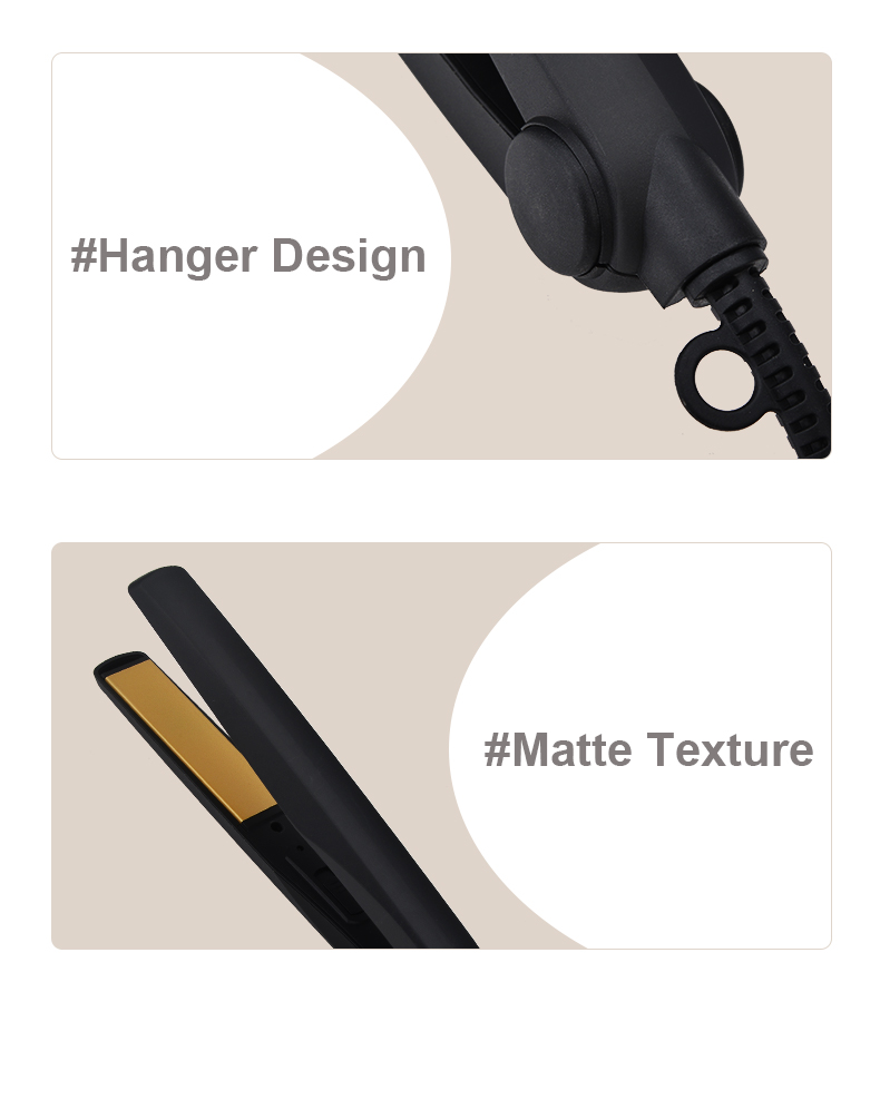 hair staightener with hanger